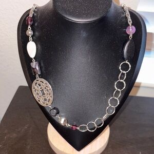 The Limited Silver and Purple Women's Necklace
